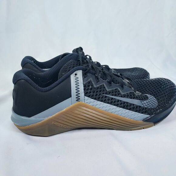 Nike Metcon 6 Men’s 10.5 Black Gray Gum Sole CrossFit Training Sneakers main image 8